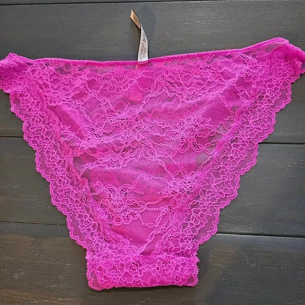 Victoria's Secret Dream Angels Pink Allure Shine Cheekini Panty Size XL